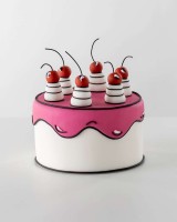 Pink Weiße Torte