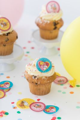 Muffinaufleger Bibi und Tina 4 Motive 12 Stück 4cm