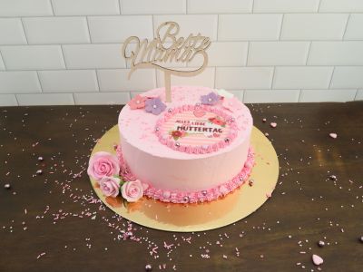 Blumen Pastell mit Perle, Sugarpaste 160 Stk., ca.30mm