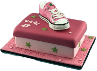 Tortendeko Sneaker rosa Spardose