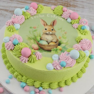 Zuckeraufleger Osterhase grün
